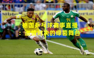 德国乒乓球赛事直播:激情对决的绿茵舞台